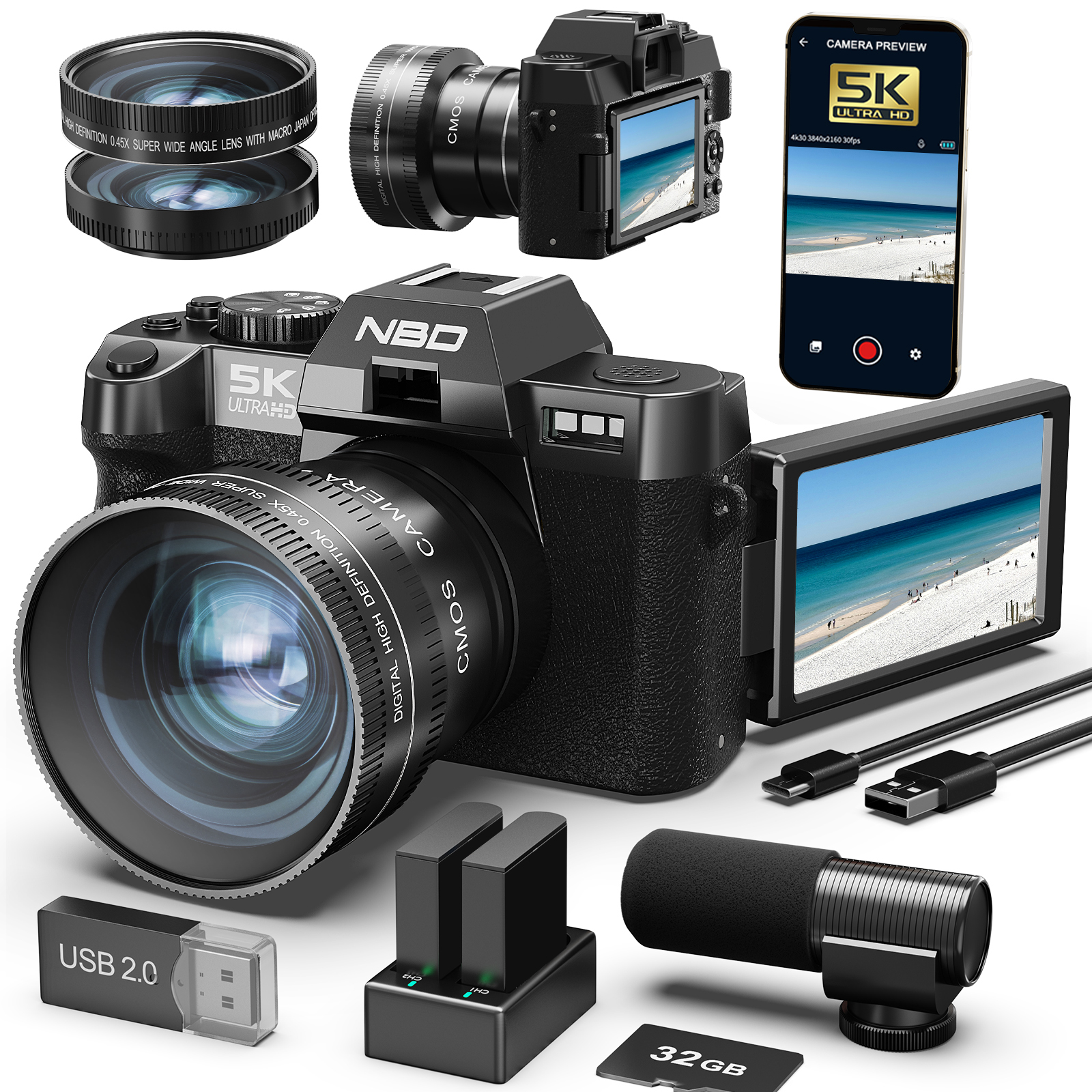 Lifestyle In Korean - NBD Digital Cameras 5K&48MP Photography 16X