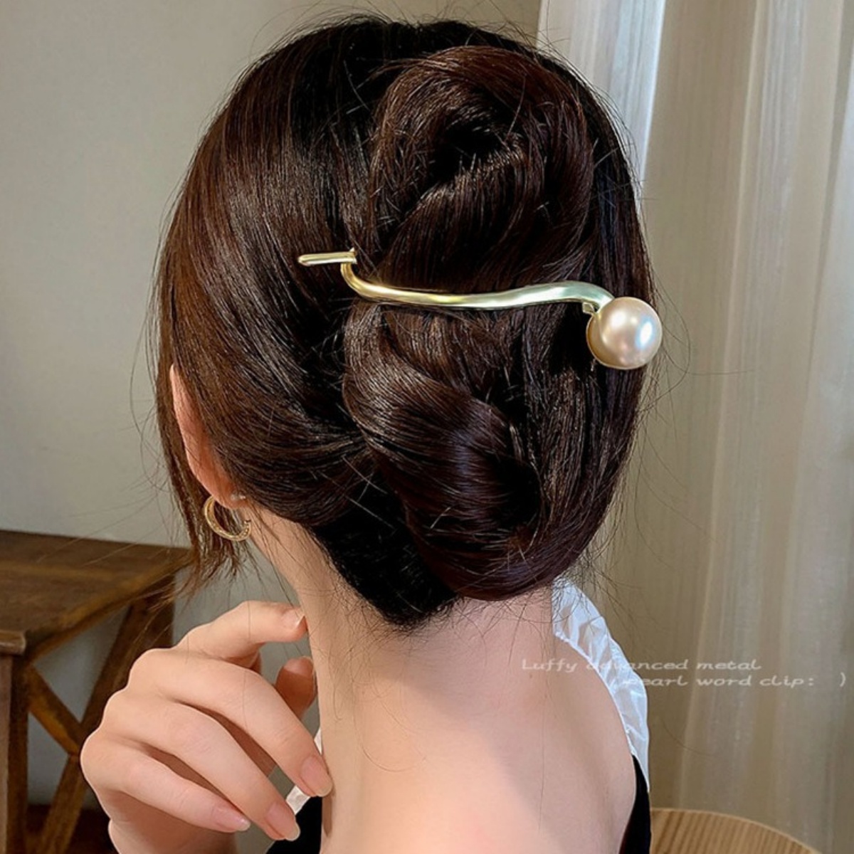 Elegant Glitter Pearl Hair Cli - Lifestyle In Korean recensie en prijs