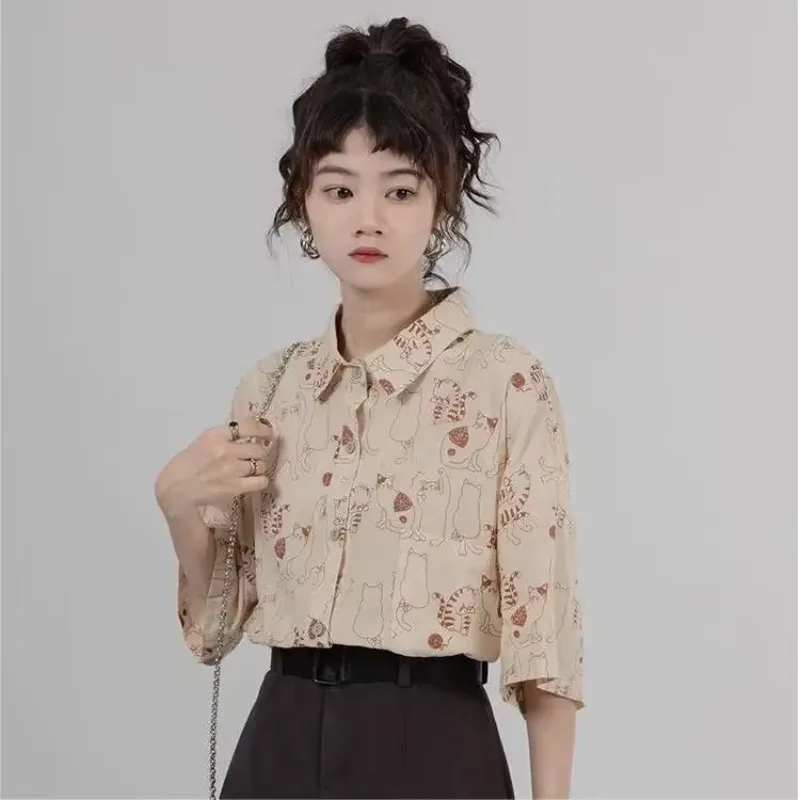 Shirts Women Corduroy Patch Po - Korean Student Lifestyle recensie en prijs