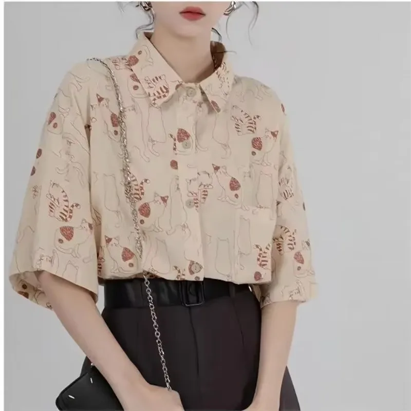 Shirts Women Corduroy Patch Po - Korean Student Lifestyle recensie en prijs