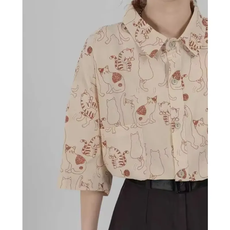 Shirts Women Corduroy Patch Po - Korean Student Lifestyle recensie en prijs