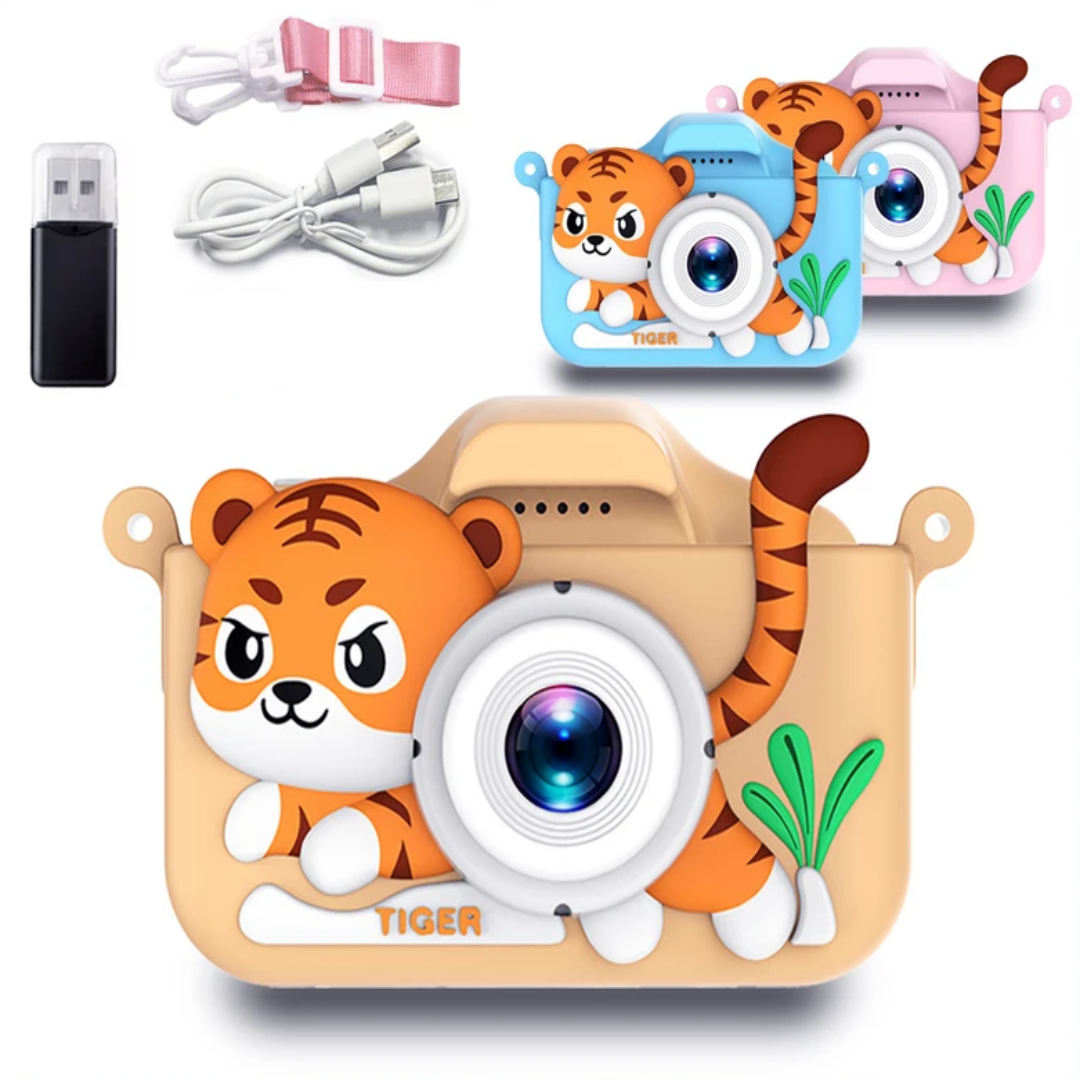 Kids Mini Camera Cartoon Tiger - Korean Girl Lifestyle recensie en prijs