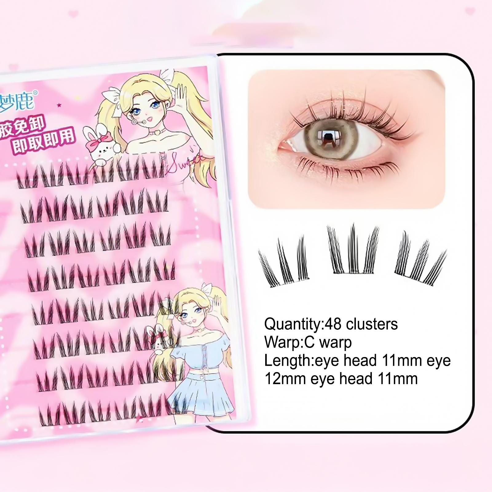 Women DIY Curling Eyelash Clus - Korean Lifestyle Products recensie en prijs
