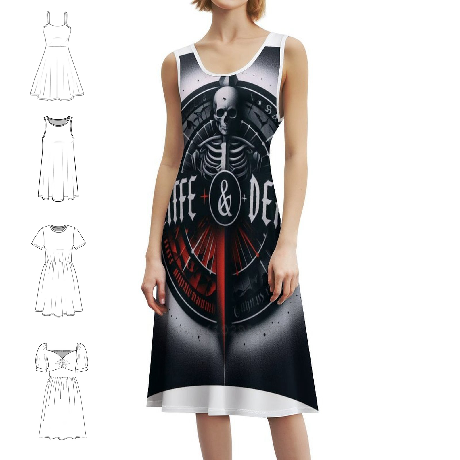 Death Korean Style Casual Dres - Korean Lifestyle recensie en prijs