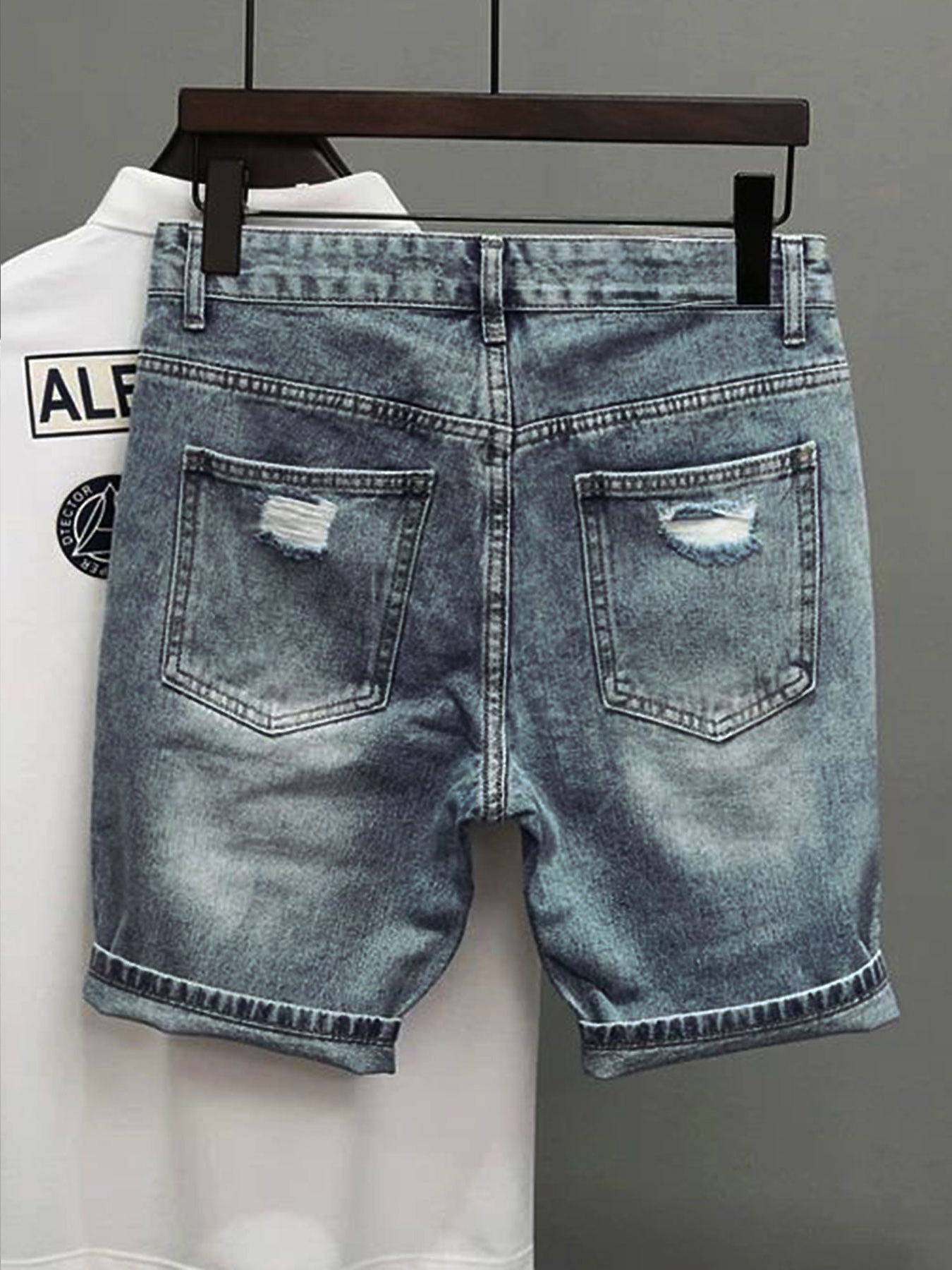 Light Blue Denim Shorts Men's  - Korean Lifestyle recensie en prijs
