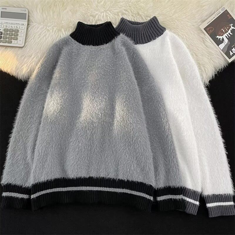 Fur Collar Pullovers Estampado - Modern Korean Lifestyle recensie en prijs